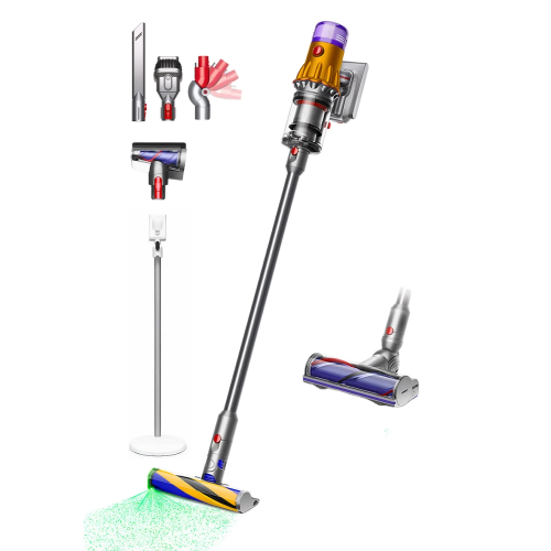 Беспроводной пылесос Dyson SV46 V12 Detect Slim Absolute™ (Желтый/Никель) + Floor Dok™ Multi Напольная док-станция