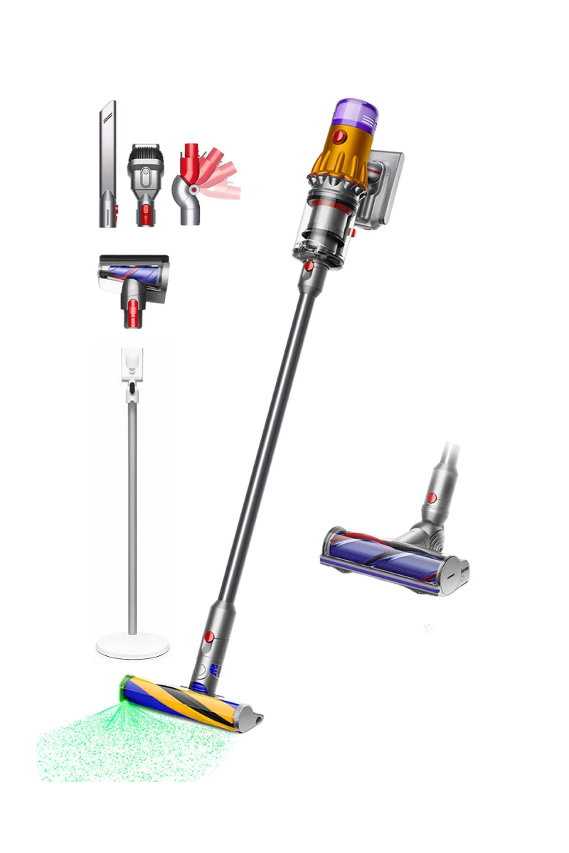 Беспроводной пылесос Dyson SV46 V12 Detect Slim Absolute™ (Желтый/Никель) + Floor Dok™ Multi Напольная док-станция