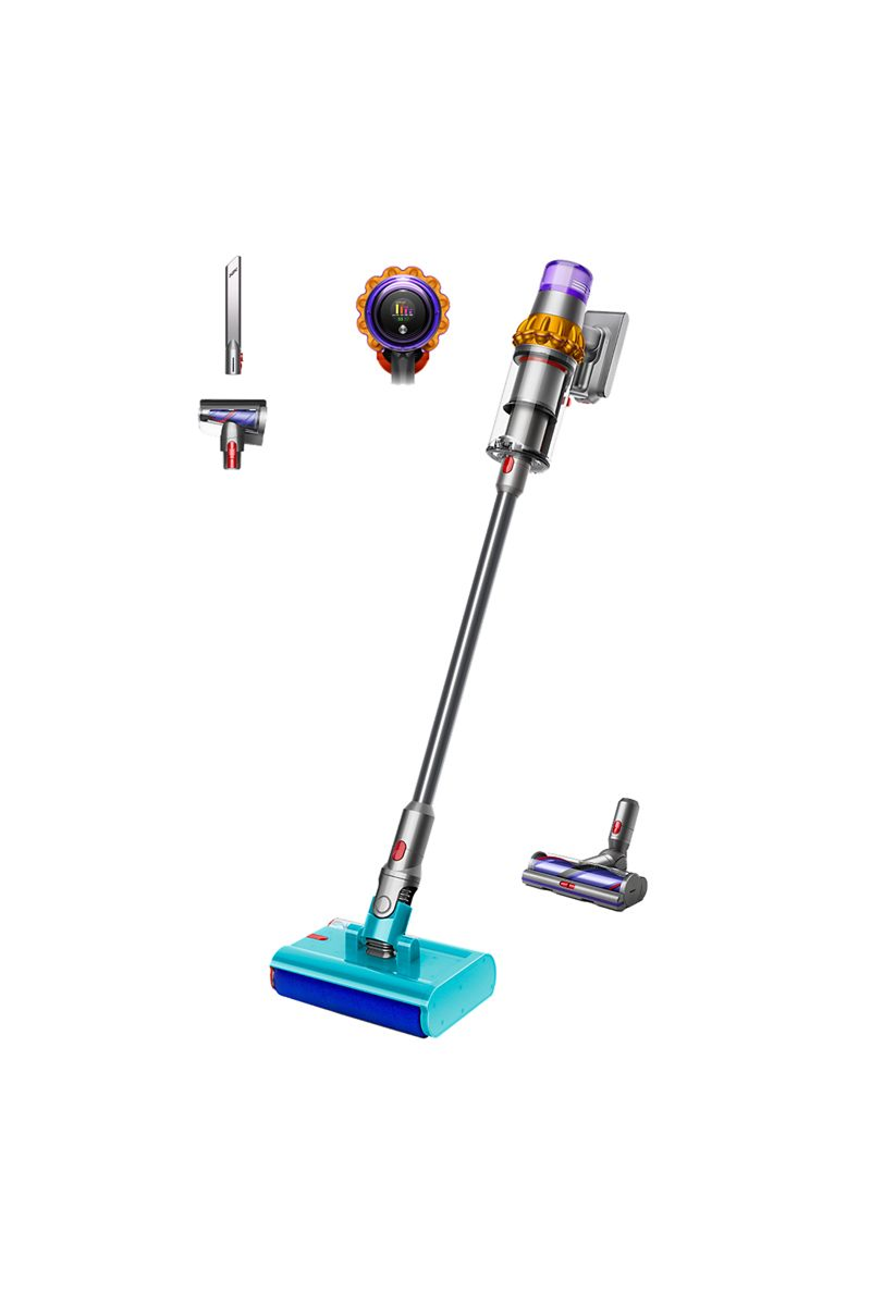 Беспроводной пылесос для сухой и влажной уборки Dyson V15s New Detect Submarine™ EU (Желтый/Никель)