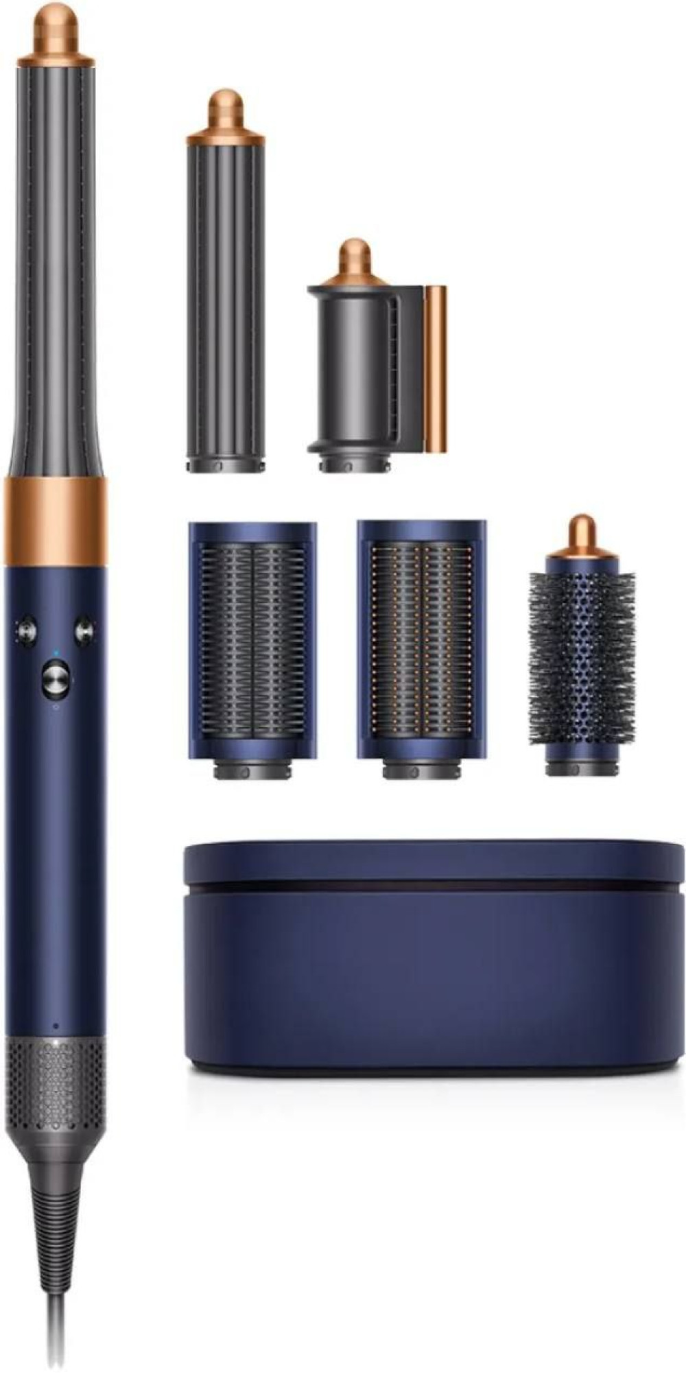 Стайлер Dyson Airwrap HS05 Complete (Prussian Blue/Copper, берлинская лазурь/медный), с длинными насадками